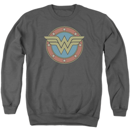 DC Comics Ww Vintage Emblem - Men's Crewneck Sweatshirt Men's Crewneck Sweatshirt DC Comics   