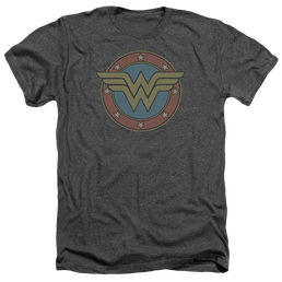DC Comics Ww Vintage Emblem - Men's Heather T-Shirt Men's Heather T-Shirt DC Comics   