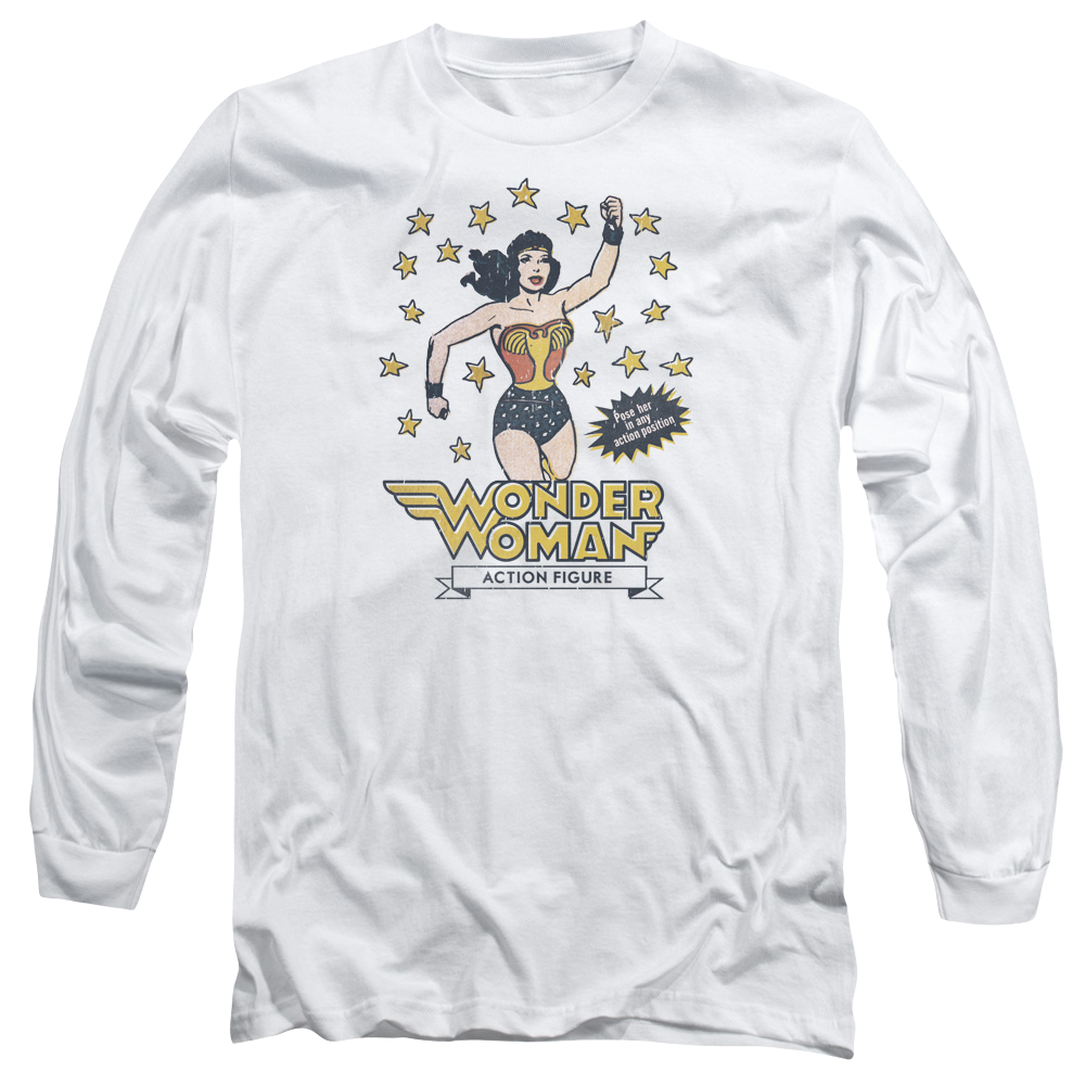 DC Comics Action Figure - Men's Long Sleeve T-Shirt Men's Long Sleeve T-Shirt Wonder Woman   