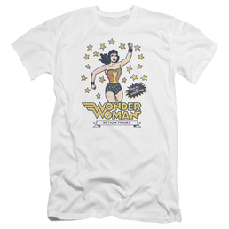 DC Comics Action Figure - Men's Premium Slim Fit T-Shirt Men's Premium Slim Fit T-Shirt Wonder Woman   