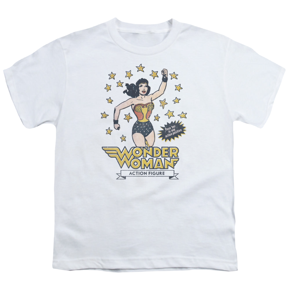 Wonder Woman Action Figure - Youth T-Shirt Youth T-Shirt (Ages 8-12) Wonder Woman   