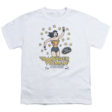 Wonder Woman Action Figure - Youth T-Shirt Youth T-Shirt (Ages 8-12) Wonder Woman   