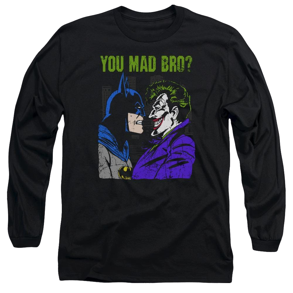 DC Comics Mad Bro - Men's Long Sleeve T-Shirt Men's Long Sleeve T-Shirt Joker   