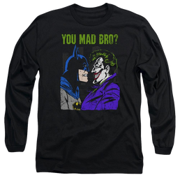 DC Comics Mad Bro - Men's Long Sleeve T-Shirt Men's Long Sleeve T-Shirt Joker   