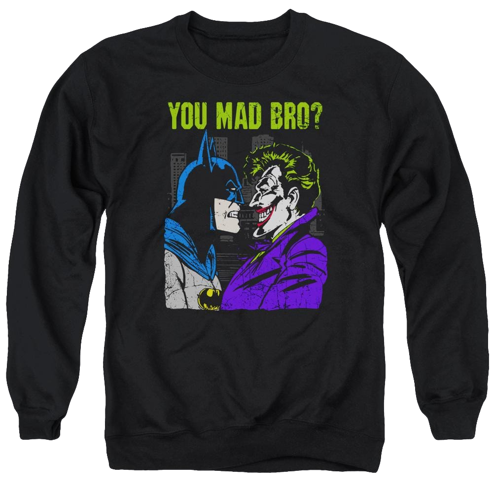 DC Comics Mad Bro - Men's Crewneck Sweatshirt Men's Crewneck Sweatshirt Joker   