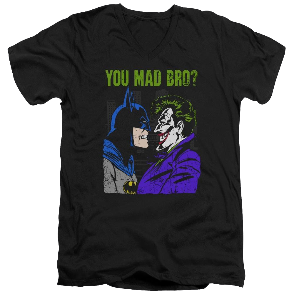 DC Comics Mad Bro - Men's V-Neck T-Shirt Men's V-Neck T-Shirt Joker   