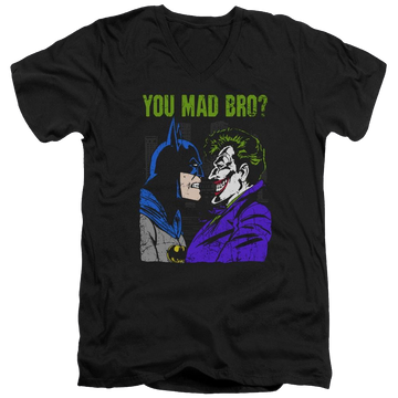 DC Comics Mad Bro - Men's V-Neck T-Shirt Men's V-Neck T-Shirt Joker   