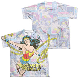 Wonder Woman Wonder Collage (Front/Back Print) - Youth All-Over Print T-Shirt Youth All-Over Print T-Shirt (Ages 8-12) Wonder Woman   