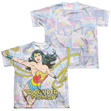 Wonder Woman Wonder Collage (Front/Back Print) - Youth All-Over Print T-Shirt Youth All-Over Print T-Shirt (Ages 8-12) Wonder Woman   