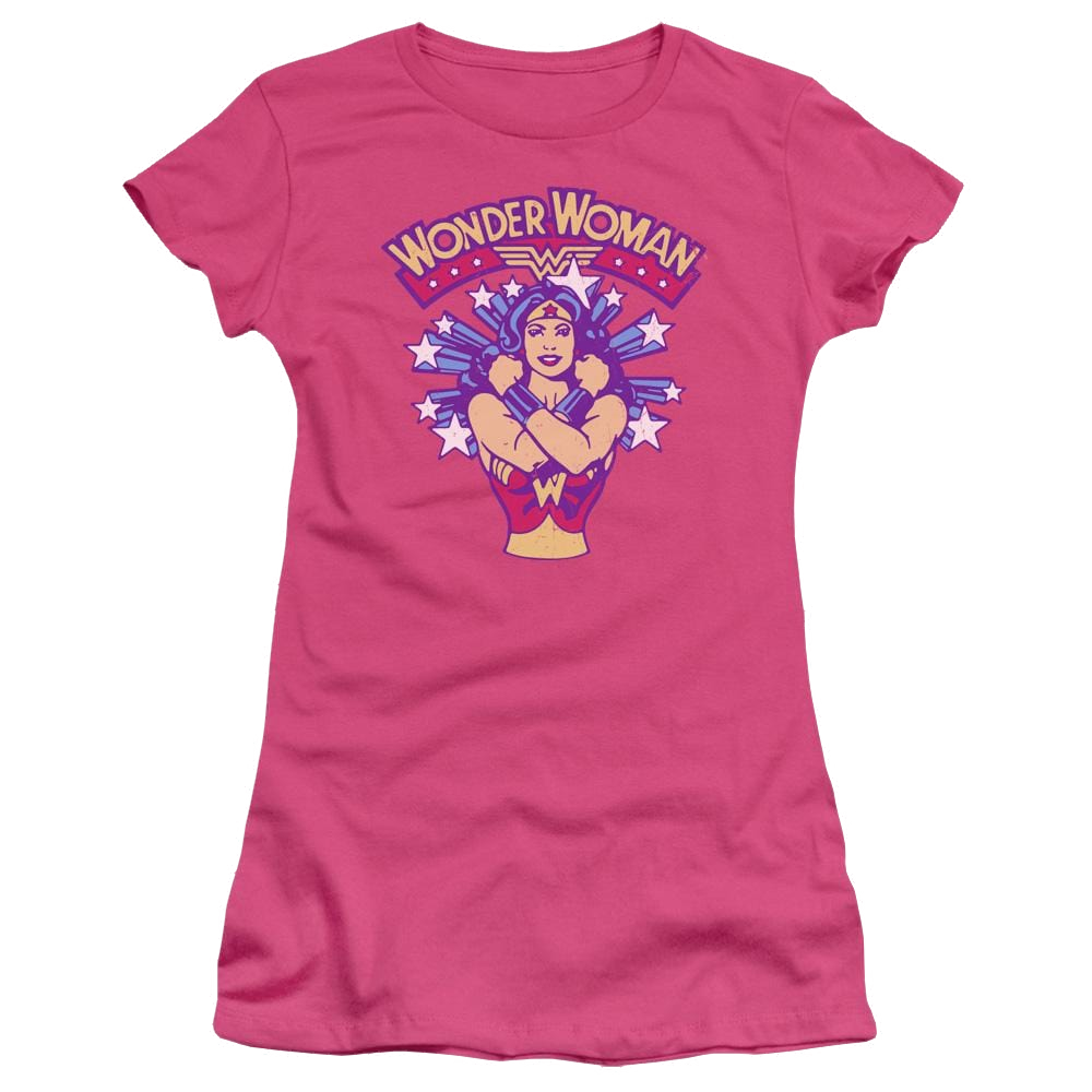 DC Comics Star Crossed - Juniors T-Shirt Juniors T-Shirt Wonder Woman   