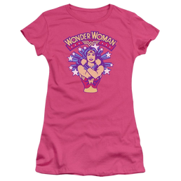 DC Comics Star Crossed - Juniors T-Shirt Juniors T-Shirt Wonder Woman   