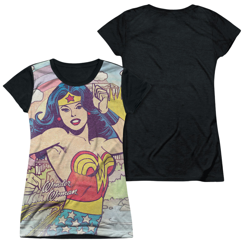 Wonder Woman Hometown Girl - Juniors Black Back T-Shirt Juniors Black Back T-Shirt Wonder Woman   