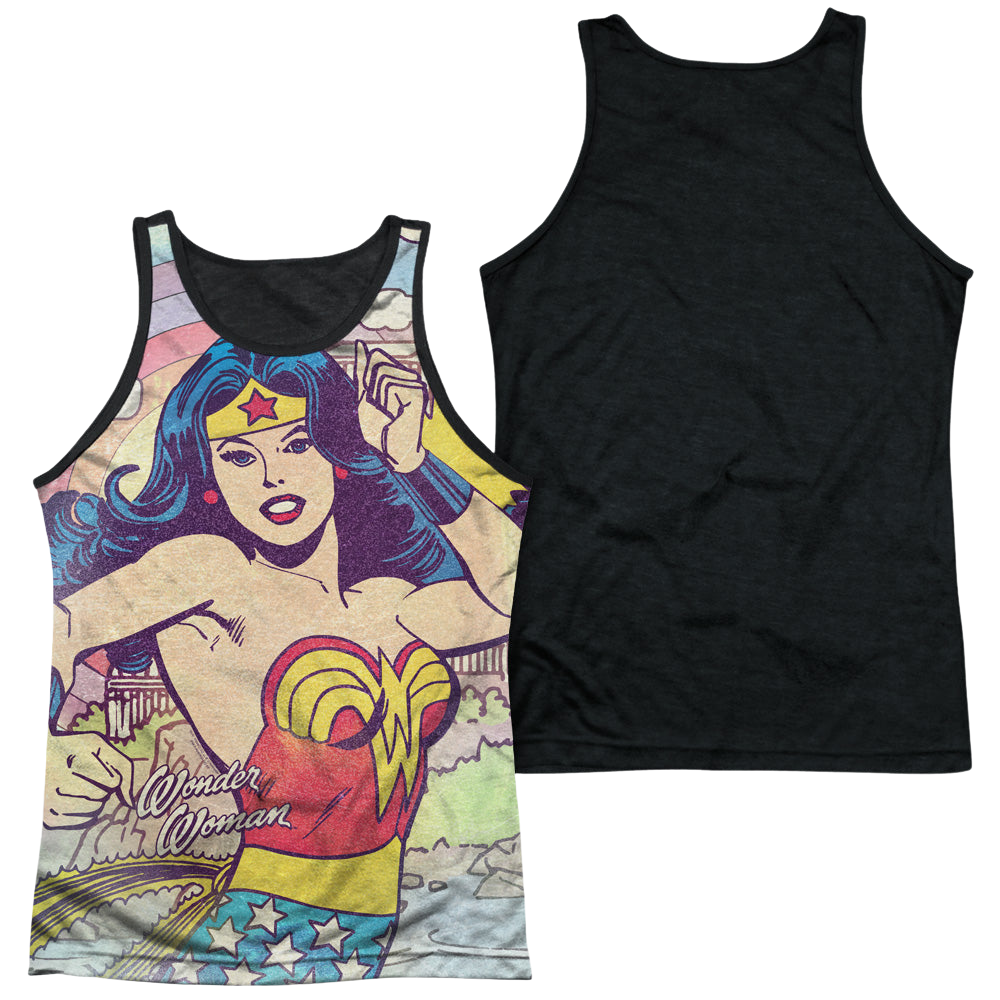 Wonder Woman Hometown Girl - Men's Black Back Tank Top Men's Black Back Tank Wonder Woman   