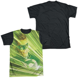 DC Comics Rays Of Light - Men's Black Back T-Shirt Men's Black Back T-Shirt Green Lantern   