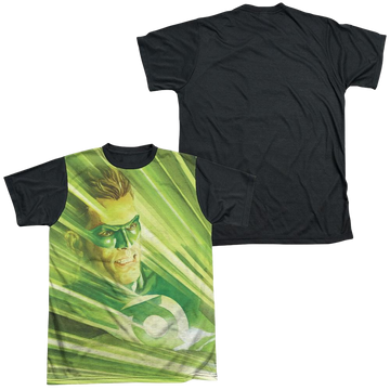 Green Lantern DC Comics Rays Of Light men's black back t-shirt