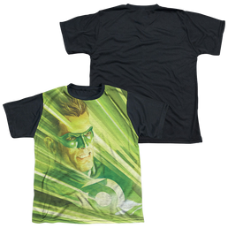 Green Lantern Rays Of Light - Youth Black Back T-Shirt Youth Black Back T-Shirt (Ages 8-12) Green Lantern   