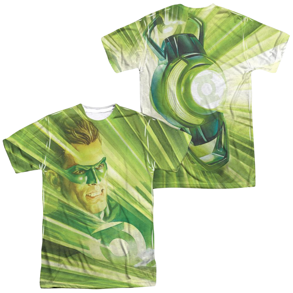 DC Comics Rays Of Light Men's All Over Print T-Shirt Men's All-Over Print T-Shirt Green Lantern   
