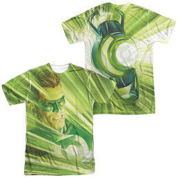 DC Comics Rays Of Light Men's All Over Print T-Shirt Men's All-Over Print T-Shirt Green Lantern   