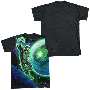 Green Lantern DC Comics Gl In Space men's black back t-shirt
