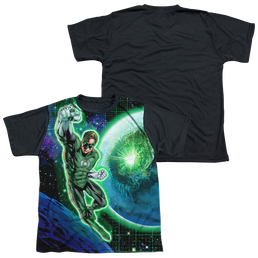 Green Lantern Gl In Space - Youth Black Back T-Shirt Youth Black Back T-Shirt (Ages 8-12) Green Lantern   