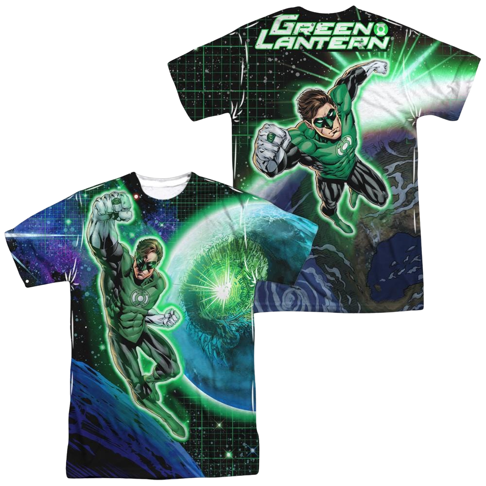 DC Comics Gl In Space Men's All Over Print T-Shirt Men's All-Over Print T-Shirt Green Lantern   