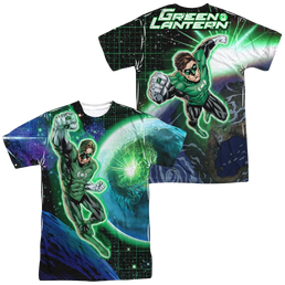 DC Comics Gl In Space Men's All Over Print T-Shirt Men's All-Over Print T-Shirt Green Lantern   