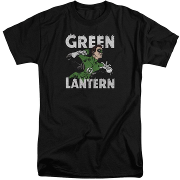 Black men's tall fit t-shirt with Green Lantern DC Comics Hal Power graphic