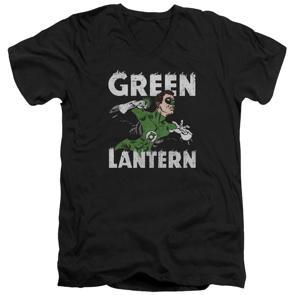 DC Comics Hal Power - Men's V-Neck T-Shirt Men's V-Neck T-Shirt Green Lantern   
