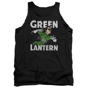 Black men's tank with Green Lantern DC Comics Hal Power graphic
