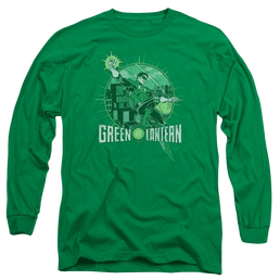 DC Comics City Power - Men's Long Sleeve T-Shirt Men's Long Sleeve T-Shirt Green Lantern   