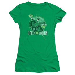 DC Comics City Power - Juniors T-Shirt Juniors T-Shirt Green Lantern   