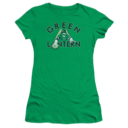 DC Comics In Flight - Juniors T-Shirt Juniors T-Shirt Green Lantern   