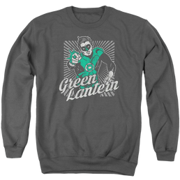 DC Comics Ring Rays - Men's Crewneck Sweatshirt Men's Crewneck Sweatshirt Green Lantern   