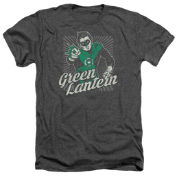 DC Comics Ring Rays - Men's Heather T-Shirt Men's Heather T-Shirt Green Lantern   