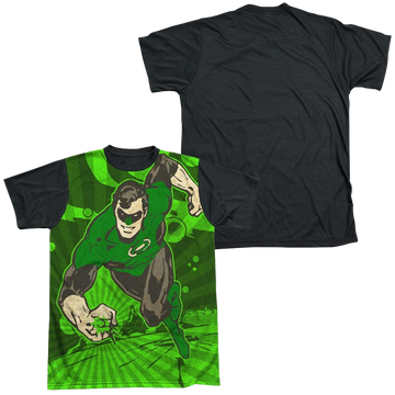 Green Lantern DC Comics Radiant Power men's black back t-shirt