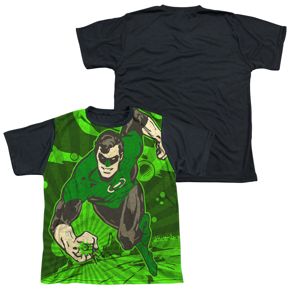 Green Lantern Radiant Power - Youth Black Back T-Shirt Youth Black Back T-Shirt (Ages 8-12) Green Lantern   