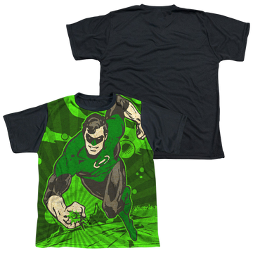 Green Lantern Radiant Power youth black back t-shirt for ages 8 to 12