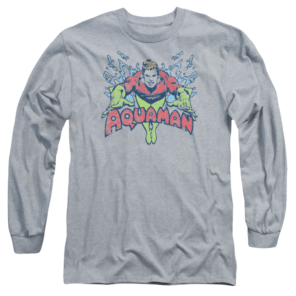 Aquaman Splish Splash - Men's Long Sleeve T-Shirt Men's Long Sleeve T-Shirt Aquaman   