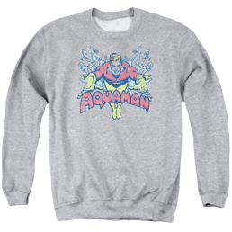 Aquaman Splish Splash - Men's Crewneck Sweatshirt Men's Crewneck Sweatshirt Aquaman   