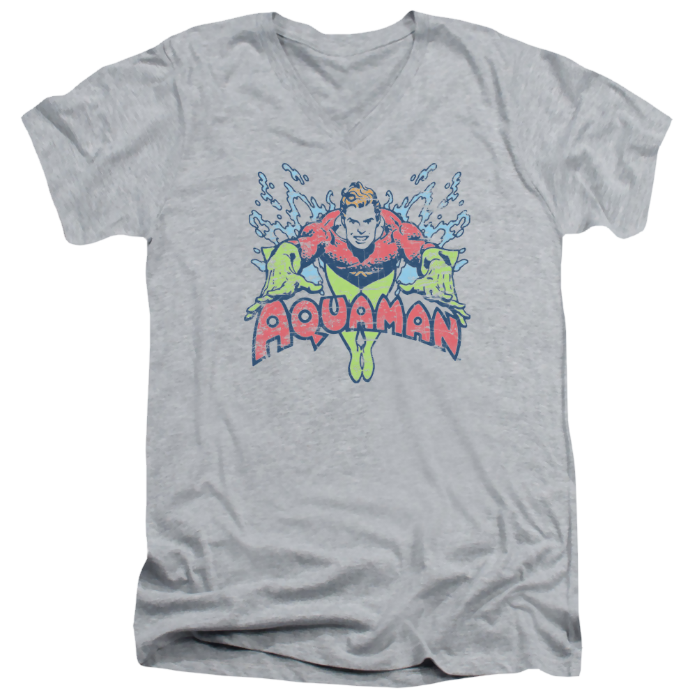 Aquaman Splish Splash - Men's V-Neck T-Shirt Men's V-Neck T-Shirt Aquaman   