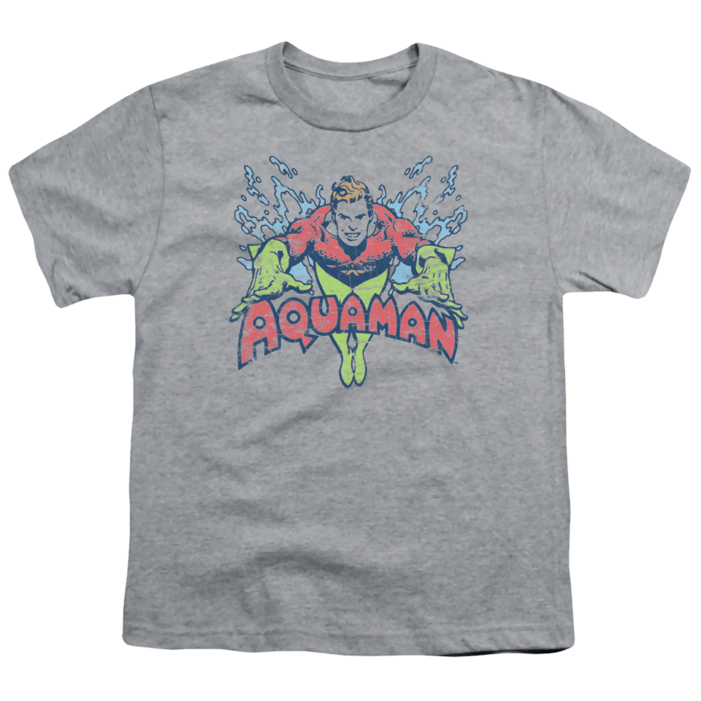 Aquaman Splish Splash - Youth T-Shirt Youth T-Shirt (Ages 8-12) Aquaman   