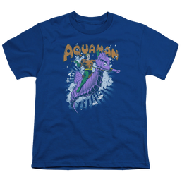 Aquaman Ride Free - Youth T-Shirt Youth T-Shirt (Ages 8-12) Aquaman   