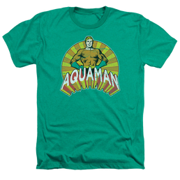 Aquaman Arms Akimbo - Men's Heather T-Shirt Men's Heather T-Shirt Aquaman   