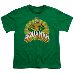 Aquaman Arms Akimbo - Youth T-Shirt Youth T-Shirt (Ages 8-12) Aquaman   