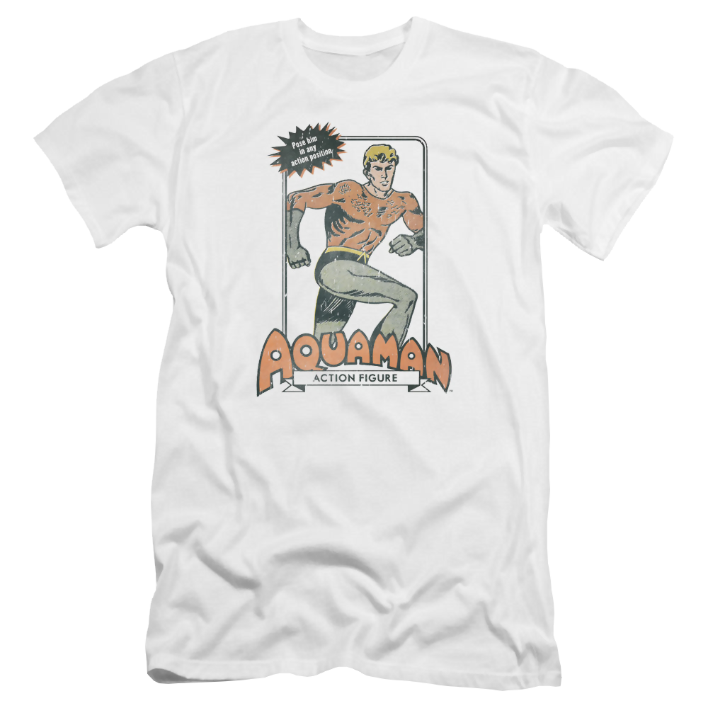 Aquaman Am Action Figure - Men's Premium Slim Fit T-Shirt Men's Premium Slim Fit T-Shirt Aquaman   