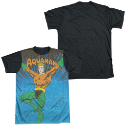 Aquaman Underwater Sub - Men's Black Back T-Shirt Men's Black Back T-Shirt Aquaman   