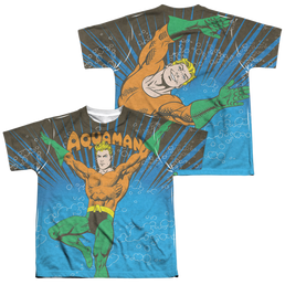 Aquaman Underwater Sub (Front/Back Print) - Youth All-Over Print T-Shirt Youth All-Over Print T-Shirt (Ages 8-12) Aquaman   