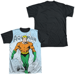 Aquaman Clasic Aqua - Men's Black Back T-Shirt Men's Black Back T-Shirt Aquaman   