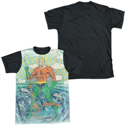 Aquaman Sonar - Men's Black Back T-Shirt Men's Black Back T-Shirt Aquaman   