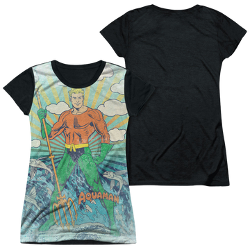 Aquaman Sonar juniors black back t-shirt